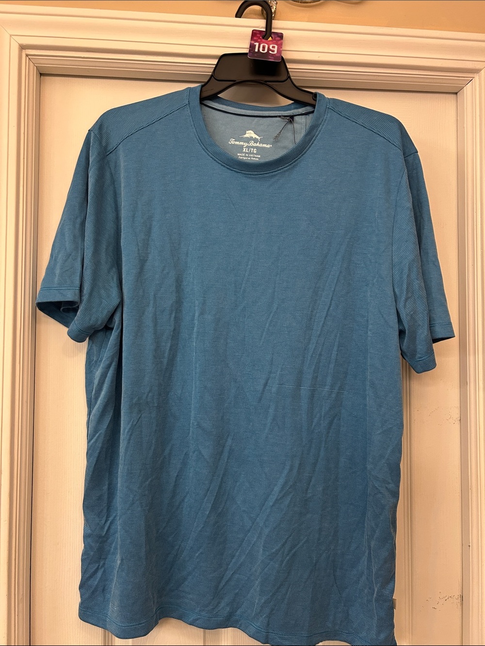 Tommy Bahama Teal-Blue Short Sleeve Crew Tee